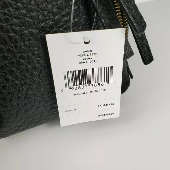 KATE SPADE Caden carter leather black backpack - Picture 8 of 8